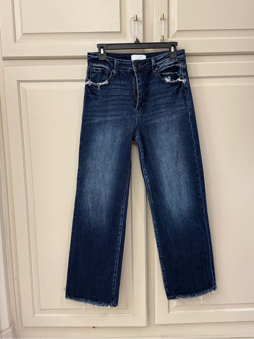Dark Wash Straight-Leg Women’s Jeans - Blue